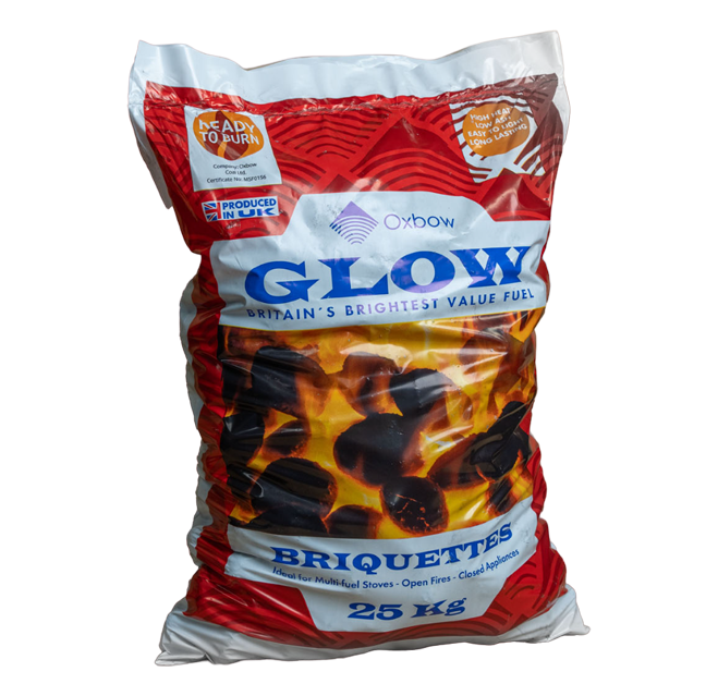 Oxbow Glow Briquettes 25kg - KG Smith & Son
