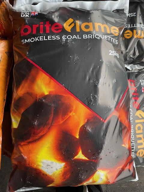 BriteFlame Smokeless Coal Briquettes 25Kg - KG Smith & Son